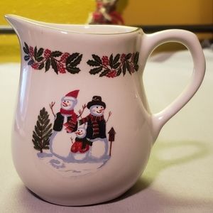 Vintage GEI Creamer Pitcher Pattern #GCI1 Snowman